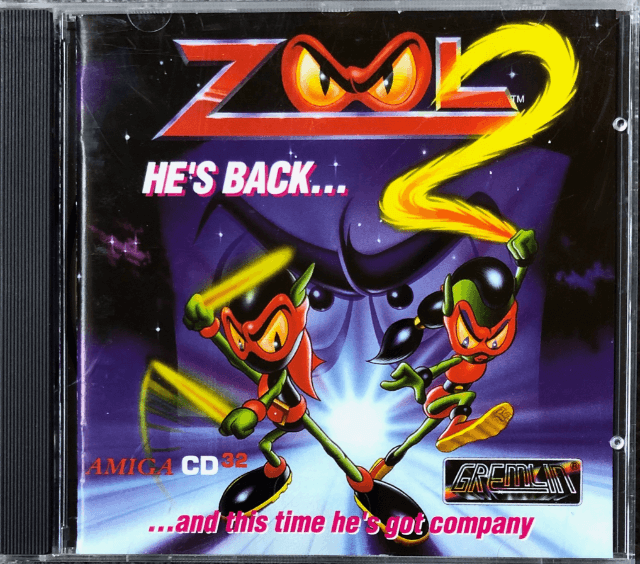 Zool 2 box art for Amiga CD32